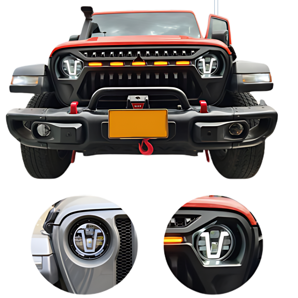 Farolas Led Para Jeep Wrangler JL 2019 al 2023