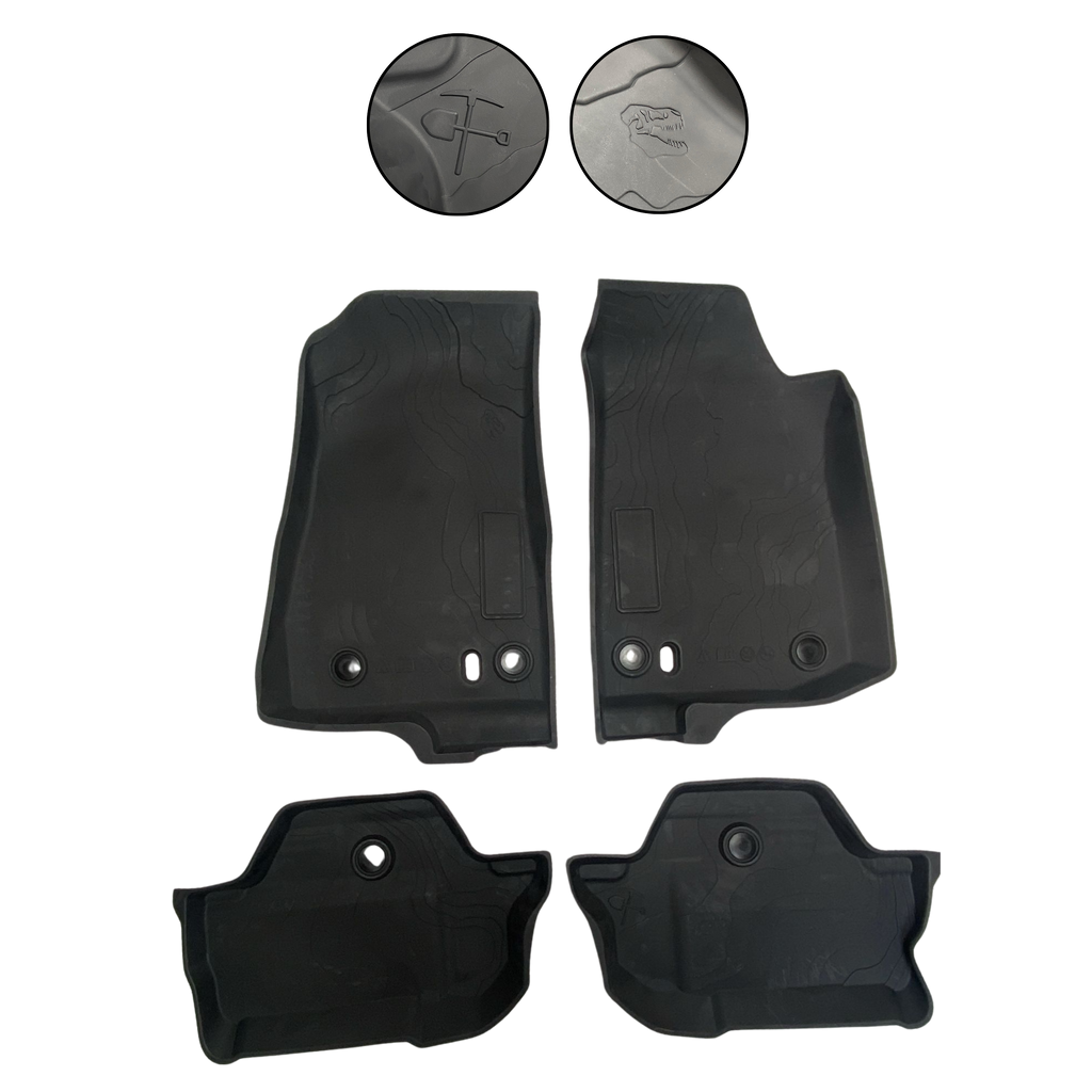 Juego Tapetes Off Road 2 Puertas Para Jeep Wrangler JL 2019 al 2023