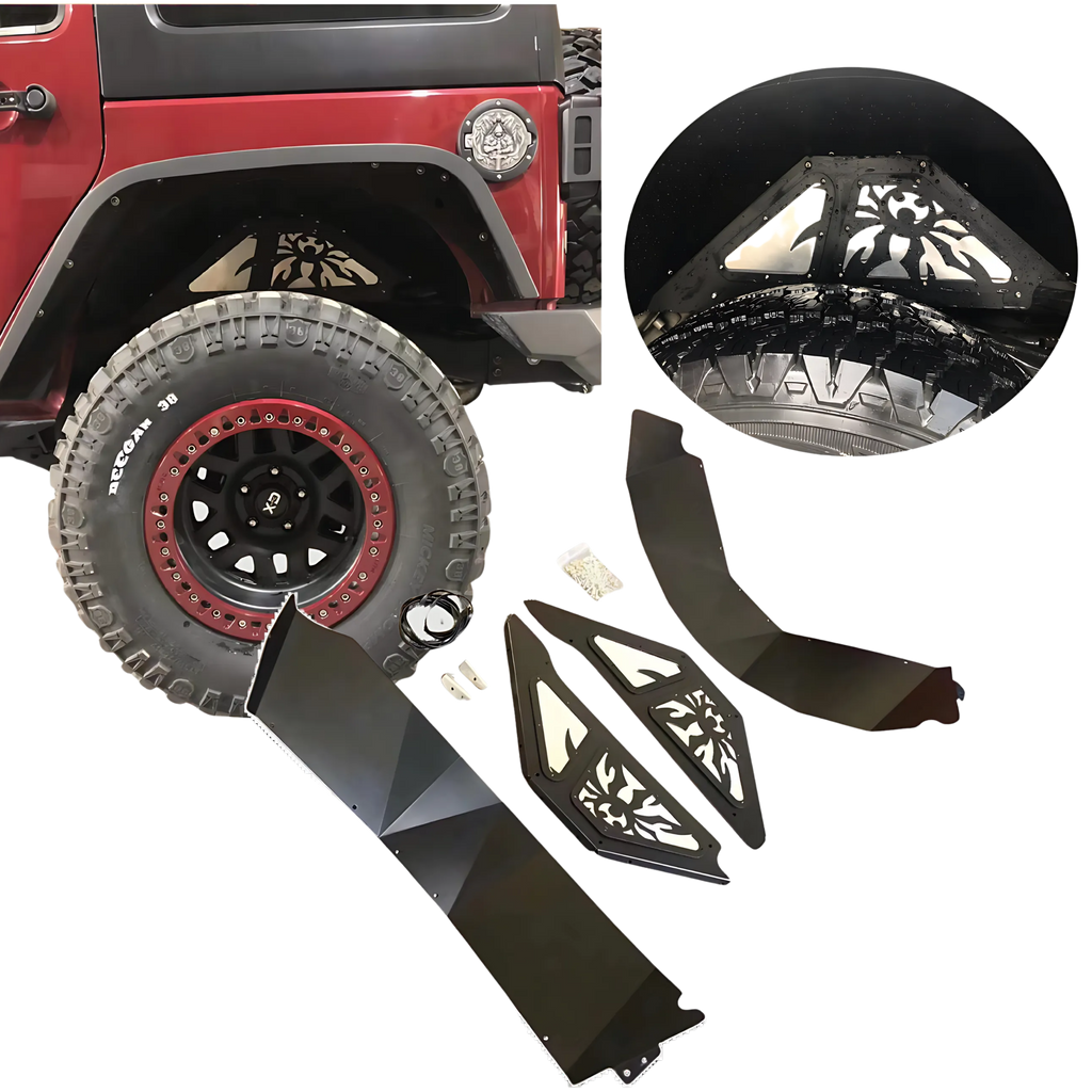 Guardabarros Trasero En Aluminio Para Jeep Wrangler JK 2007 al 2018