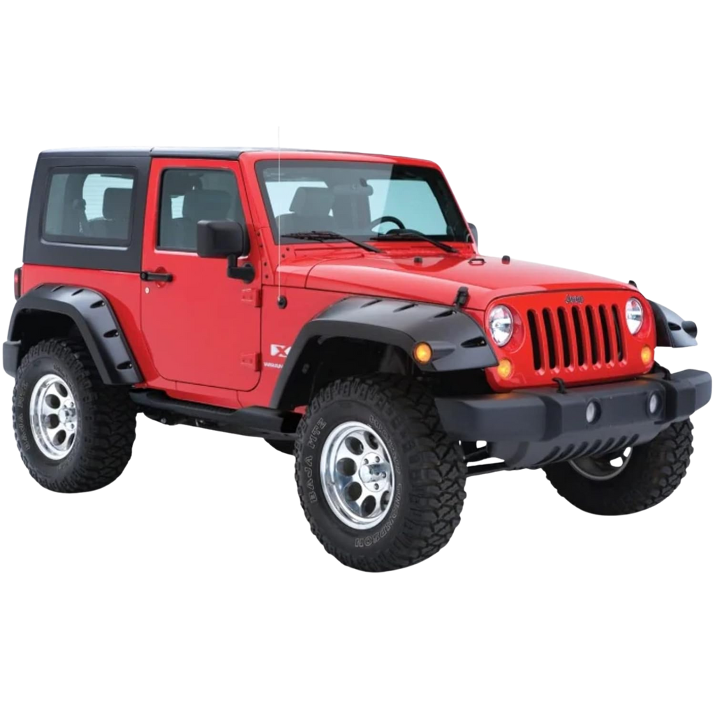 Fender Tipo Bushwacker Estilo Bolsillo Jeep Wrangler 2007 al 2018 JK