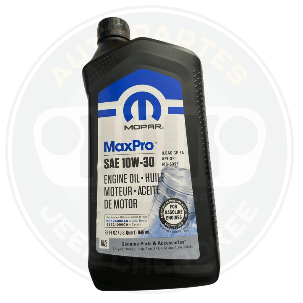 Aceite Motor 10W30 Mopar 1/4