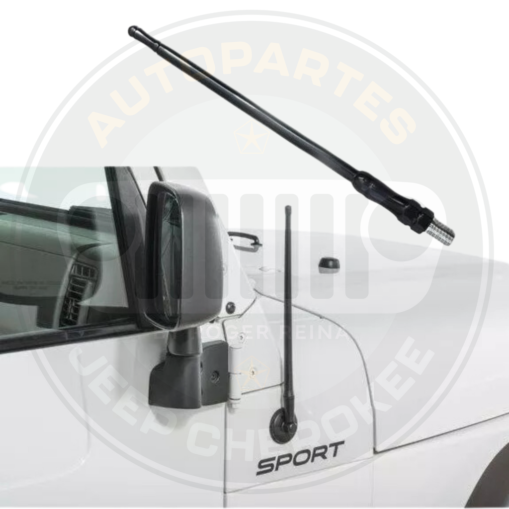 Antena 7" Jeep Wrangler JL Modelo 2019 al 2023