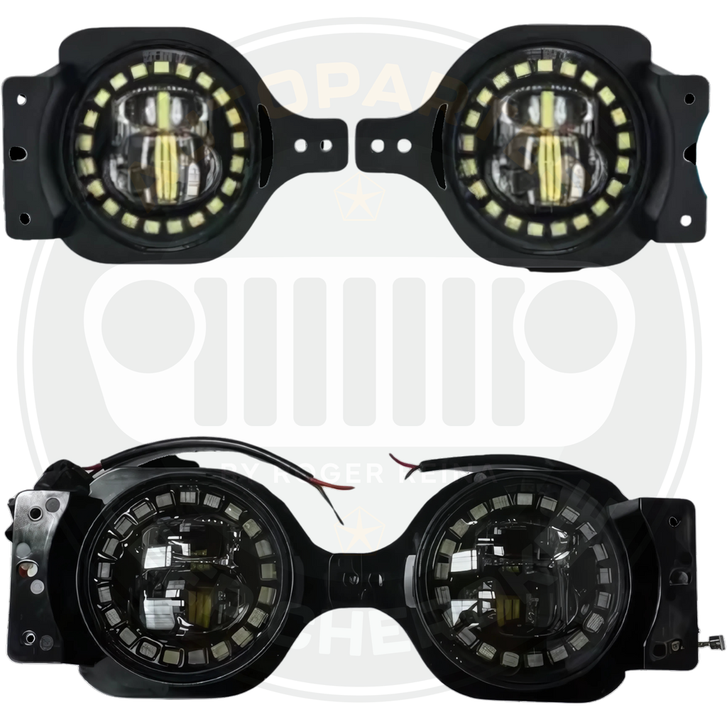 Exploradoras Led Para Jeep Wrangler JL 2019 al 2023