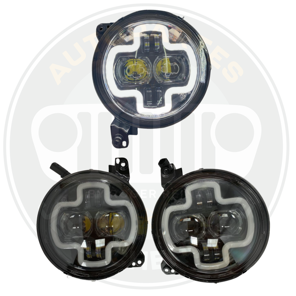 FAROLAS LED PARA JEEP WRANGLER JL 2019 AL 2023