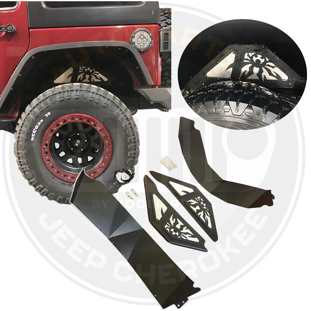 Guardabarros Trasero En Aluminio Para Jeep Wrangler JK 2007 al 2018