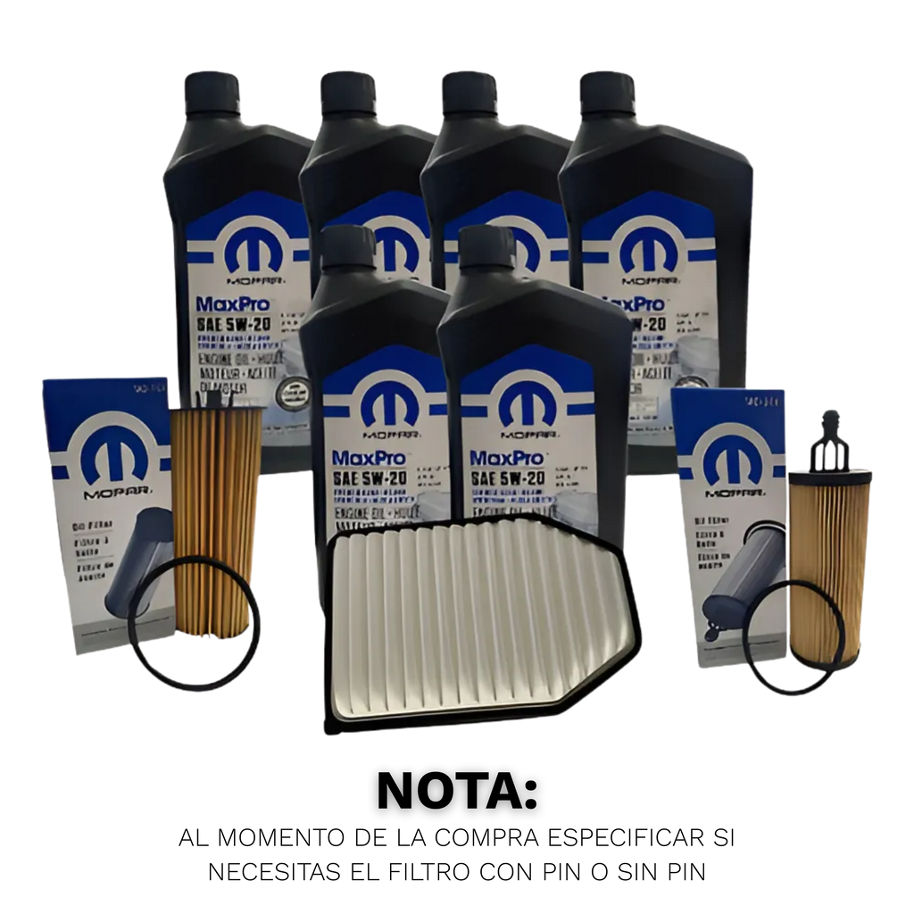 Kit Cambio De Aceite Para Jeep Wrangler 2012 al 2018 JK