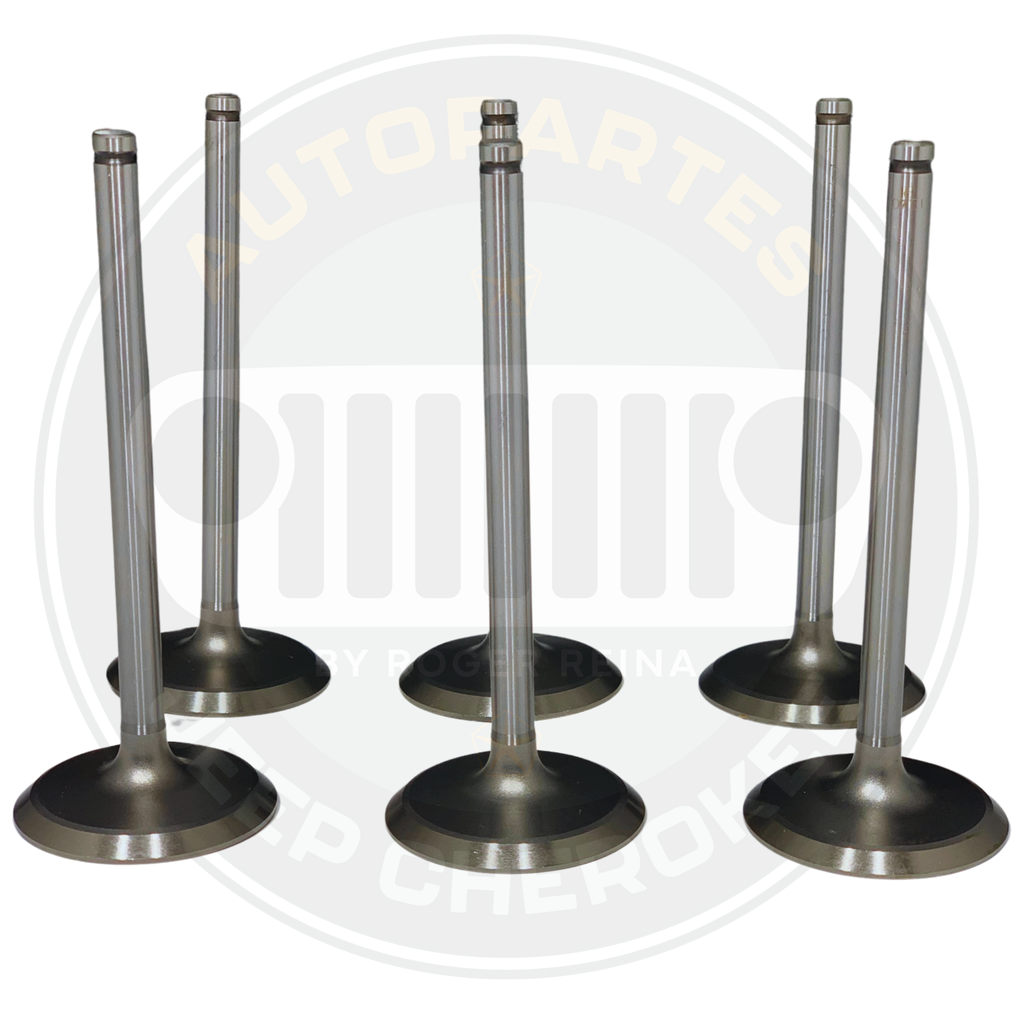 Juego Válvulas De Admisión (x6) Para Jeep Cherokee 1987 al 1999